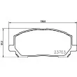 HELLA PAGID 8DB 355 011-161 - Jeu de 4 plaquettes de frein avant