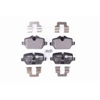 Jeu de 4 plaquettes de frein arrière HELLA PAGID OEM 34216767146
