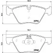 HELLA PAGID 8DB 355 011-321 - Jeu de 4 plaquettes de frein avant