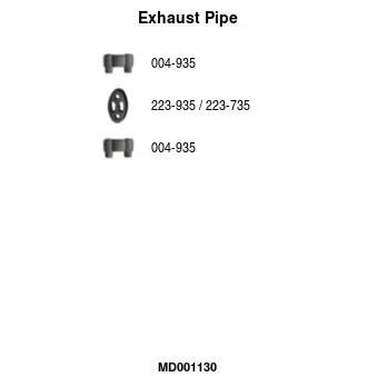Tuyau d'échappement FA1 [MD001130]