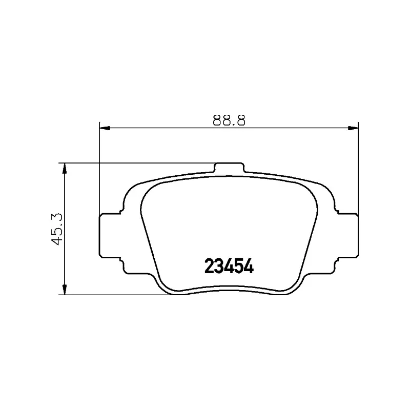 Jeu de 4 plaquettes de frein arrière HELLA PAGID 8DB 355 011-551 - Visuel 1