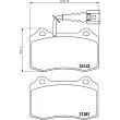 HELLA PAGID 8DB 355 011-741 - Jeu de 4 plaquettes de frein avant