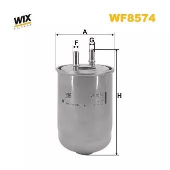 Filtre à carburant WIX FILTERS OEM 164008816R