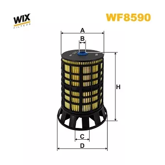 Filtre à carburant WIX FILTERS OEM 1638149580