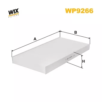 Filtre, air de l'habitacle WIX FILTERS OEM A1698300118