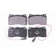 HELLA PAGID 8DB 355 012-291 - Jeu de 4 plaquettes de frein avant