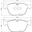 HELLA PAGID 8DB 355 012-541 - Jeu de 4 plaquettes de frein avant