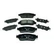 Jeu de 4 plaquettes de frein arrière HELLA PAGID [8DB 355 012-821]