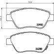 HELLA PAGID 8DB 355 012-831 - Jeu de 4 plaquettes de frein avant