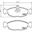 HELLA PAGID 8DB 355 013-031 - Jeu de 4 plaquettes de frein arrière