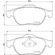 HELLA PAGID 8DB 355 013-241 - Jeu de 4 plaquettes de frein avant