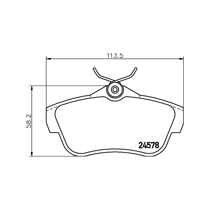 Jeu de 4 plaquettes de frein arrière HELLA PAGID 8DB 355 013-421 - Visuel 1