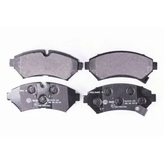 HELLA PAGID 8DB 355 013-501 - Jeu de 4 plaquettes de frein avant