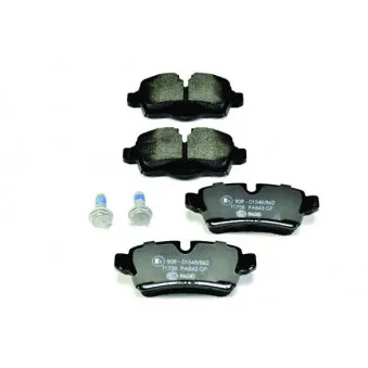 Jeu de 4 plaquettes de frein arrière HELLA PAGID OEM 34216772894