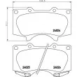 HELLA PAGID 8DB 355 014-121 - Jeu de 4 plaquettes de frein avant