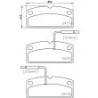 HELLA PAGID 8DB 355 014-171 - Jeu de 4 plaquettes de frein avant