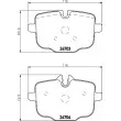 HELLA PAGID 8DB 355 014-361 - Jeu de 4 plaquettes de frein arrière