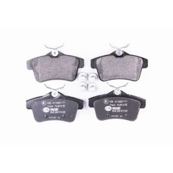 Jeu de 4 plaquettes de frein arrière HELLA PAGID OEM 425435