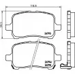 HELLA PAGID 8DB 355 014-661 - Jeu de 4 plaquettes de frein avant