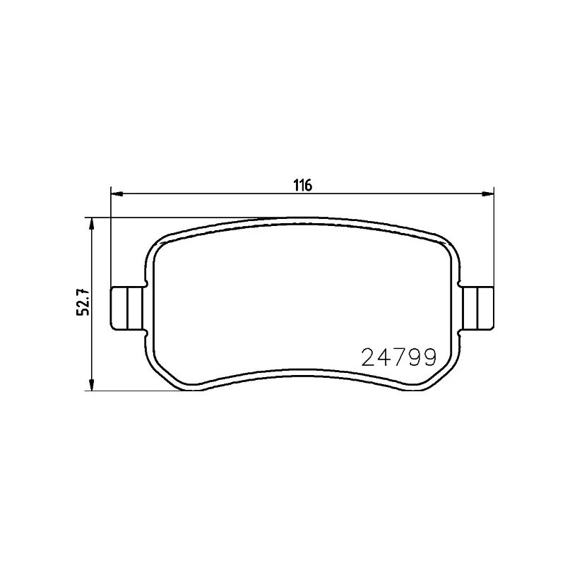 Jeu de 4 plaquettes de frein avant HELLA PAGID 8DB 355 014-671 - Visuel 1