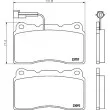 HELLA PAGID 8DB 355 014-731 - Jeu de 4 plaquettes de frein avant