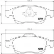 HELLA PAGID 8DB 355 014-791 - Jeu de 4 plaquettes de frein avant
