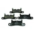 HELLA PAGID 8DB 355 015-101 - Jeu de 4 plaquettes de frein arrière