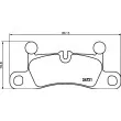 HELLA PAGID 8DB 355 015-101 - Jeu de 4 plaquettes de frein arrière