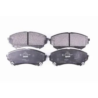 Jeu de 4 plaquettes de frein avant HELLA PAGID [8DB 355 015-141]
