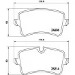 HELLA PAGID 8DB 355 015-201 - Jeu de 4 plaquettes de frein arrière