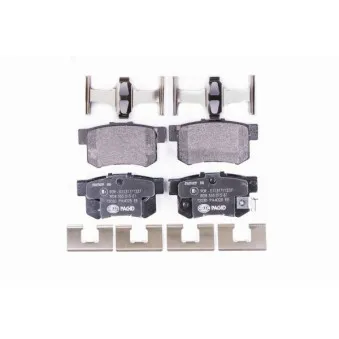 Jeu de 4 plaquettes de frein arrière HELLA PAGID OEM 71768493