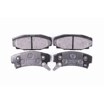 HELLA PAGID 8DB 355 015-661 - Jeu de 4 plaquettes de frein arrière