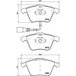 HELLA PAGID 8DB 355 015-971 - Jeu de 4 plaquettes de frein avant