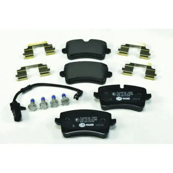 Jeu de 4 plaquettes de frein arrière HELLA PAGID OEM 4G0698451
