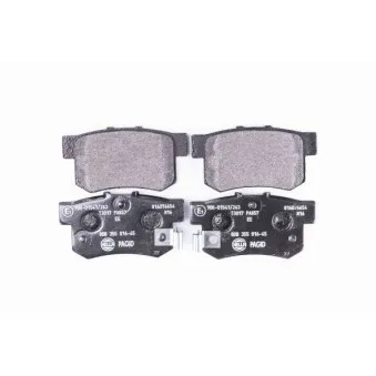 Jeu de 4 plaquettes de frein arrière HELLA PAGID OEM 06430S5AJ00