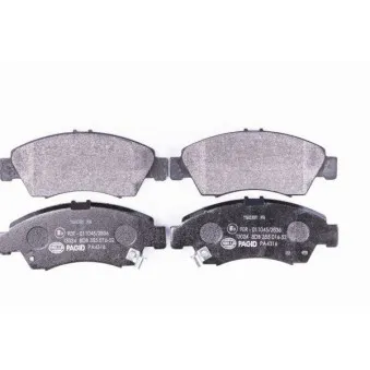 Jeu de 4 plaquettes de frein avant HELLA PAGID OEM 45022S04G00