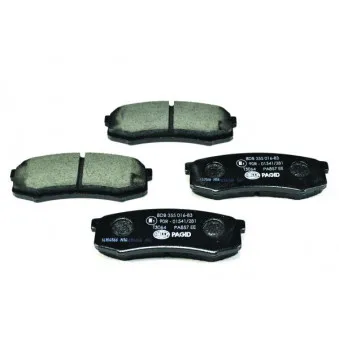 Jeu de 4 plaquettes de frein arrière HELLA PAGID OEM 0449260020