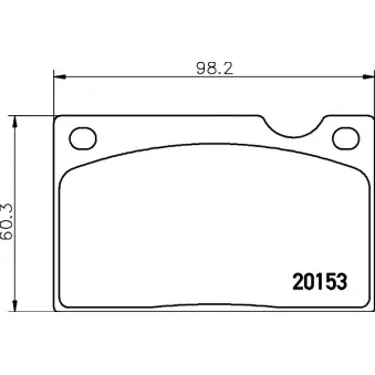 Jeu de 4 plaquettes de frein avant HELLA PAGID OEM 272673