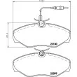 HELLA PAGID 8DB 355 018-501 - Jeu de 4 plaquettes de frein avant