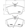 HELLA PAGID 8DB 355 018-651 - Jeu de 4 plaquettes de frein avant