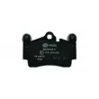 HELLA PAGID 8DB 355 018-711 - Jeu de 4 plaquettes de frein arrière