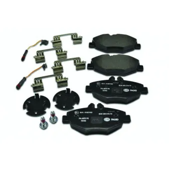 Jeu de 4 plaquettes de frein avant HELLA PAGID OEM A0044207920