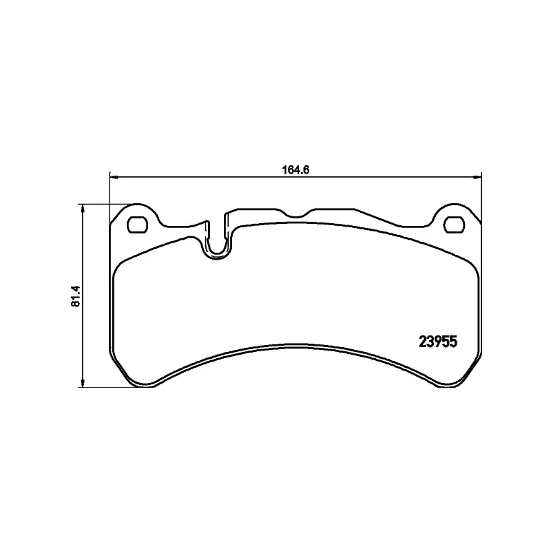 Jeu de 4 plaquettes de frein avant HELLA PAGID 8DB 355 019-521 - Visuel 1