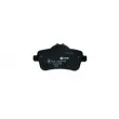HELLA PAGID 8DB 355 019-741 - Jeu de 4 plaquettes de frein arrière