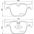 HELLA PAGID 8DB 355 019-781 - Jeu de 4 plaquettes de frein arrière