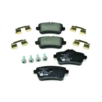 Jeu de 4 plaquettes de frein arrière HELLA PAGID OEM A0064204020