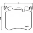 HELLA PAGID 8DB 355 020-431 - Jeu de 4 plaquettes de frein avant