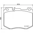 HELLA PAGID 8DB 355 021-671 - Jeu de 4 plaquettes de frein avant