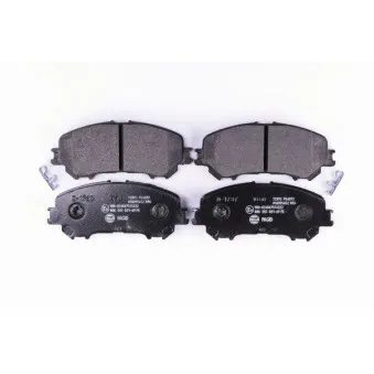 Jeu de 4 plaquettes de frein avant HELLA PAGID OEM D10604EA0A