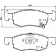 HELLA PAGID 8DB 355 023-261 - Jeu de 4 plaquettes de frein avant